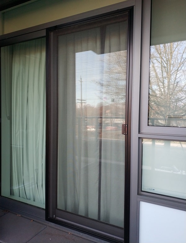 Sliding Screen Door Drapery, Blinds, Screens Sunrise Window Fashions Ltd.